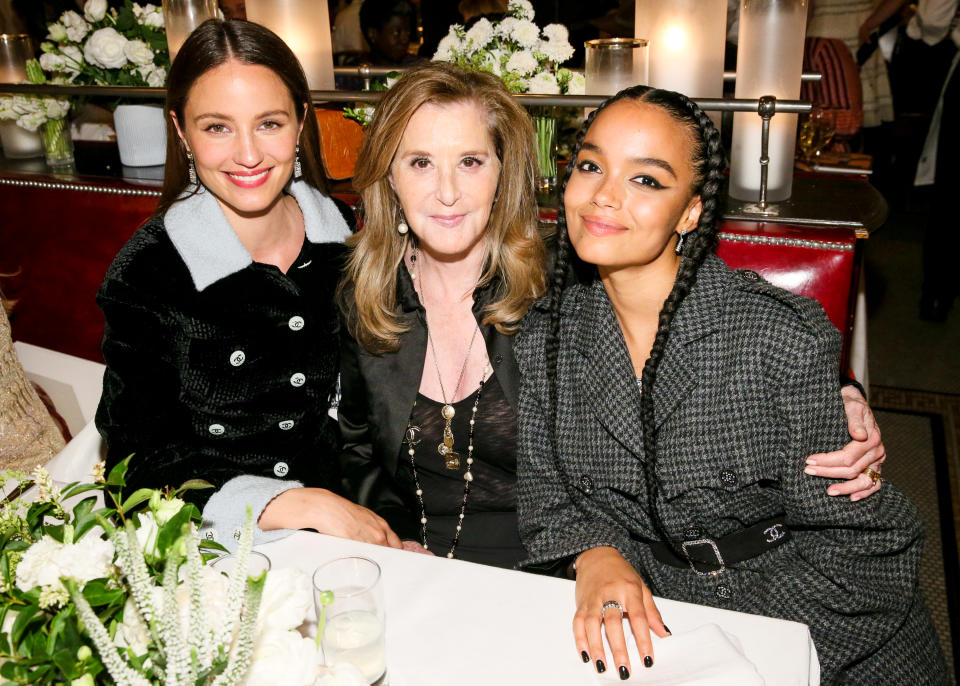 Dianna Agron, Paula Weinstein and Whitney Peak - Credit: Matteo Prandoni/BFA