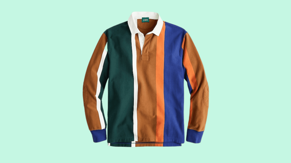 Color doesn’t have to be difficult. Consider the Rugby shirt in banner stripe.