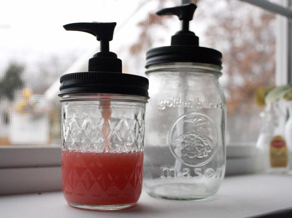 mason jar soap dispenser