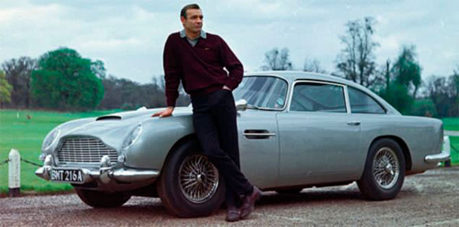 Connery with the iconic DB5 (Credit: Eon)