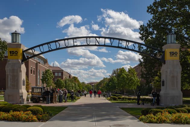 The 22-year-old junior at Purdue University was taken into custody and charged with murder. (Photo: Michael Hickey via Getty Images)