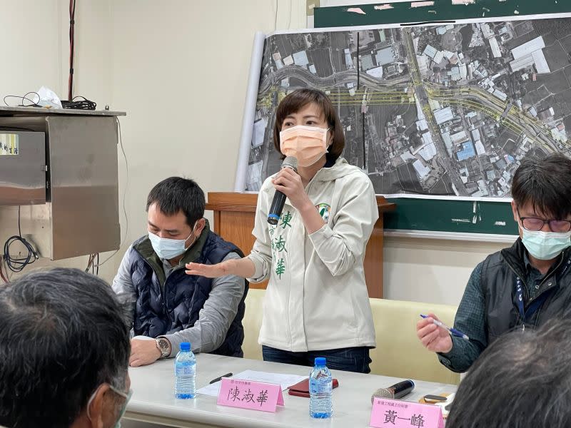 ▲「市政路延伸工程」，議員陳淑華認為，土地徵收價位應符合市價同及公平精神，避免土地徵收價格低於市價讓市民不滿的情況(圖／陳淑華服務處提供2021.3.4)