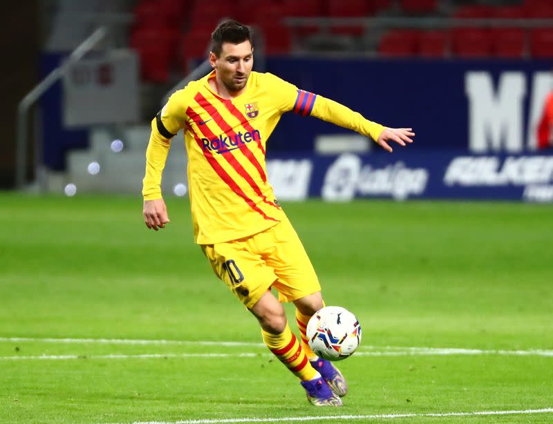 FILE PHOTO: La Liga Santander - Atletico Madrid v FC Barcelona