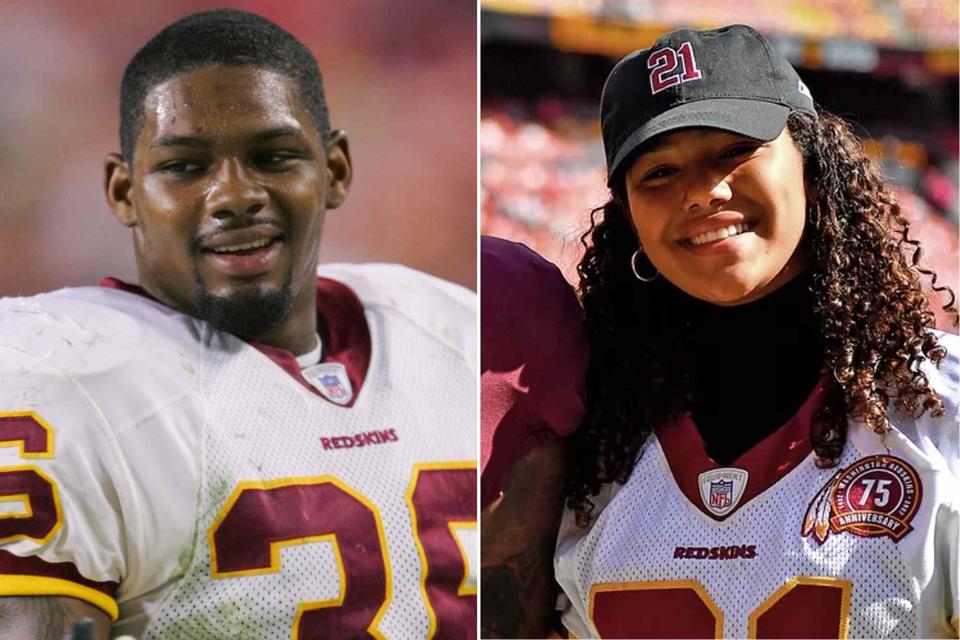 <p>Jamie Squire/Getty Images</p> Sean Taylor (left) and daughter Jackie Taylor