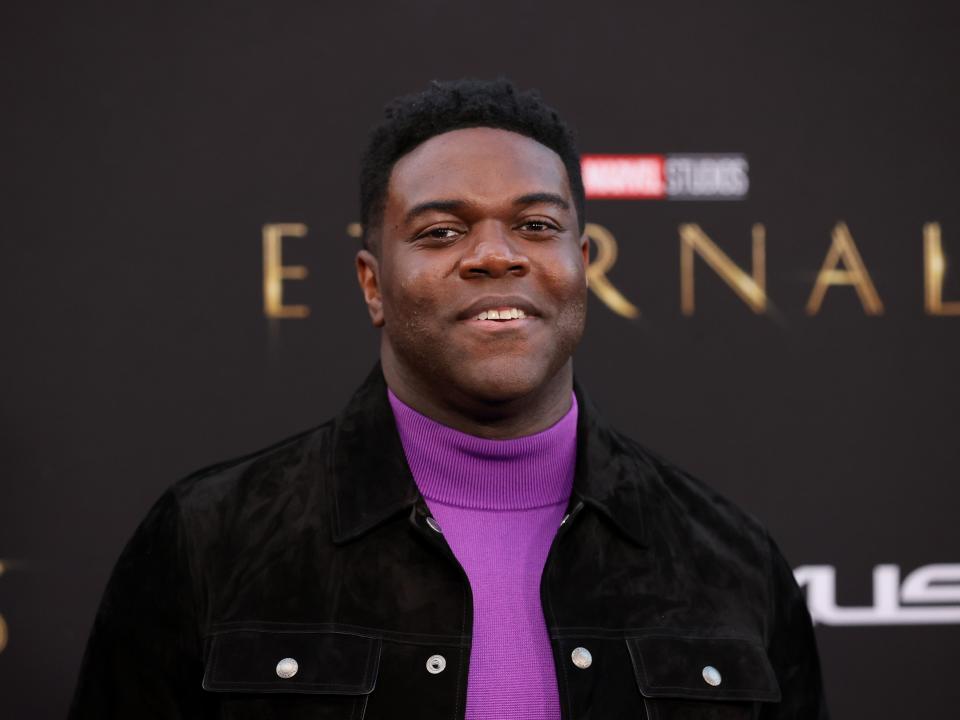 Sam Richardson at the "Eternals" premiere in LA in October 2021.