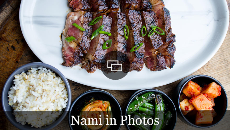 Ribeye kalbi with banchan