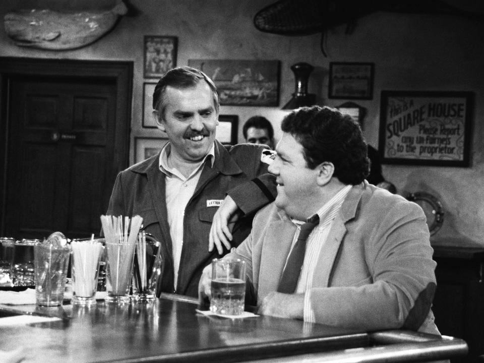 John Ratzenberger playing mailman Cliff Clavin on "Cheers" in the '80s and early '90s.
