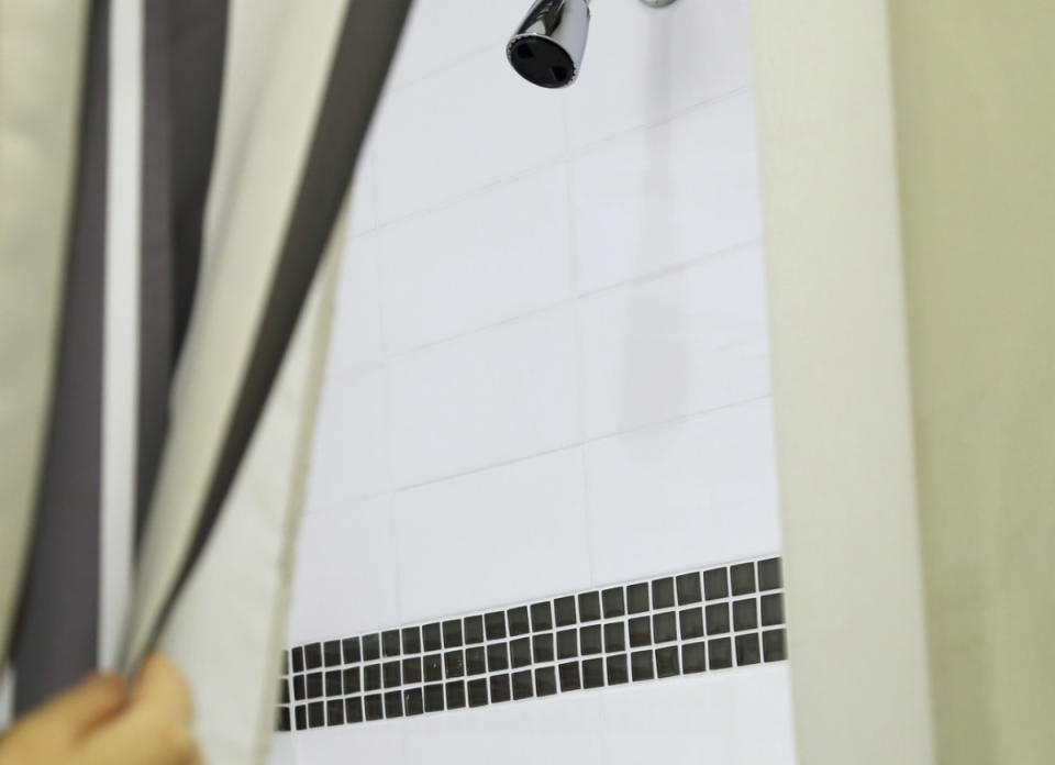 <body> <p>Staging experts often recommend buying a pretty new shower curtain, which can give your <a rel="nofollow noopener" href=" http://www.bobvila.com/slideshow/9-ways-to-make-your-old-bathroom-new-again-49299?bv=yahoo" target="_blank" data-ylk="slk:bathroom a whole new look;elm:context_link;itc:0;sec:content-canvas" class="link ">bathroom a whole new look</a>. That’s all good, but a savvy buyer knows to look behind the curtain to determine if tiles and grout are in good condition, if there’s any trace of mold, and if the faucets and shower head function well.</p> <p><strong>Related: <a rel="nofollow noopener" href=" http://www.bobvila.com/slideshow/11-common-problems-home-sellers-try-to-hide-50006?bv=yahoo" target="_blank" data-ylk="slk:11 Common Problems Home Sellers Try to Hide;elm:context_link;itc:0;sec:content-canvas" class="link ">11 Common Problems Home Sellers Try to Hide</a> </strong> </p> </body>