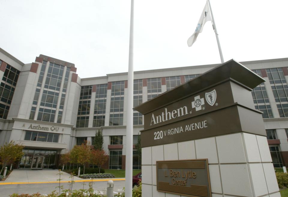 The headquarters of health insurer Anthem Inc. in Indianapolis.