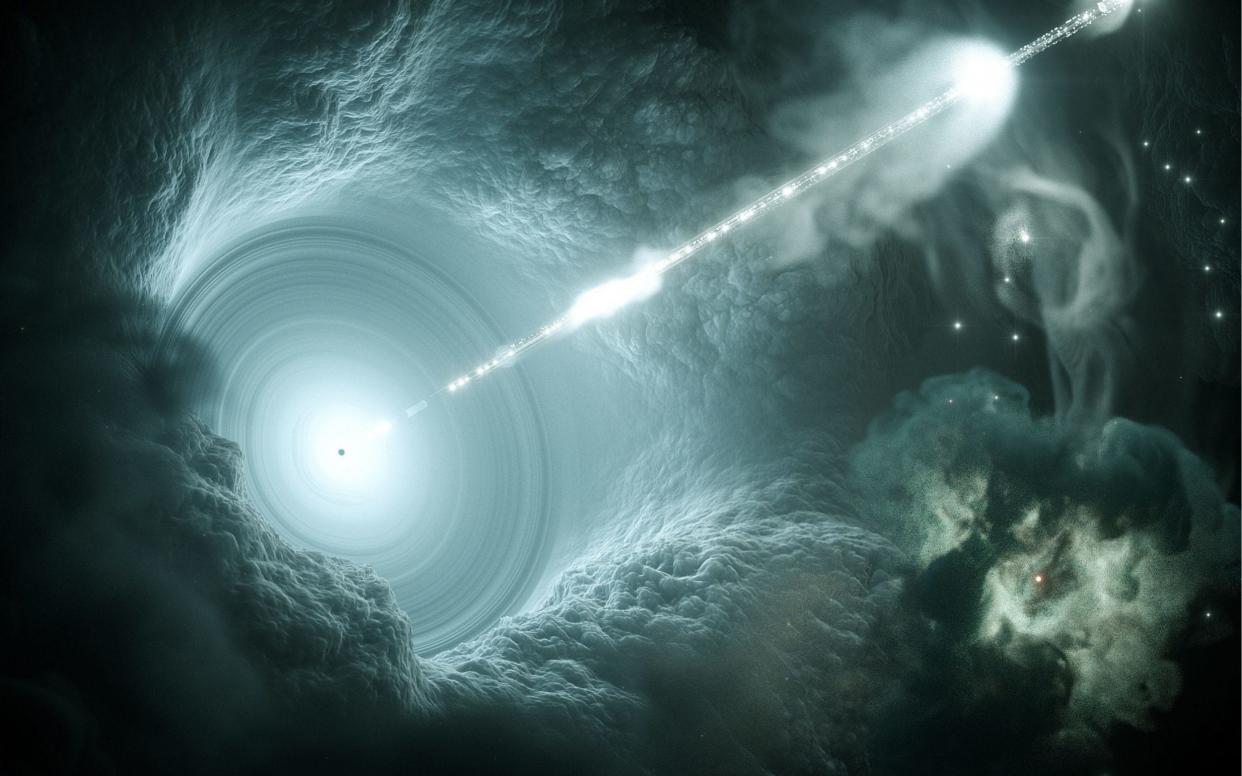 The particle traveled from a 'blazar' galaxy with a supermassive blackhole at its heart 4bn lightyears away - PA
