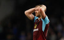 Soccer Football - Premier League - Burnley vs Chelsea - Turf Moor, Burnley, Britain - April 19, 2018 Burnley's Ashley Barnes reacts Action Images via Reuters/Andrew Boyers