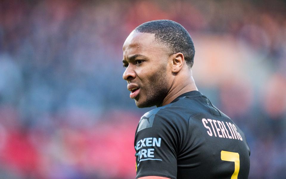 Raheem Sterling doesn't think it's a good idea for the Premier League to return yet, either. (Photo by Sebastian Frej/MB Media/Getty Images)