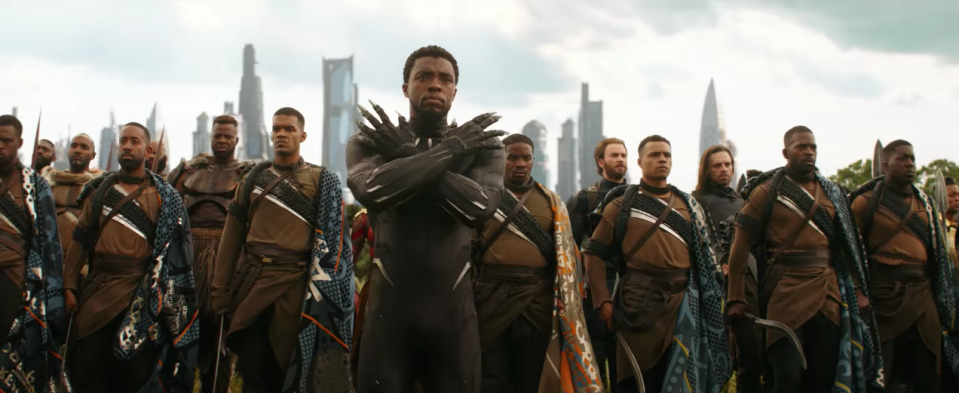 T’Challa and his army.