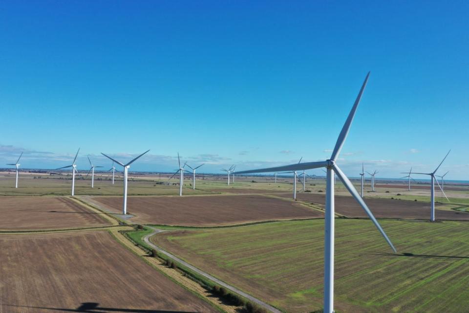 A wind farm in Kent (PA) (PA Wire)