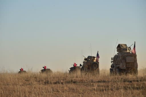 US and Turkish troops launched joint patrols in the Manbij area of northern Syria in November last year in a similar bid to allay tensions between Ankara and the Kurds