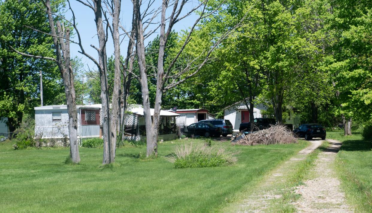 The home of Cora Baughman in the 8000 block of Werger Road in Windham Township. Baughman was shot and killed Saturday morning.