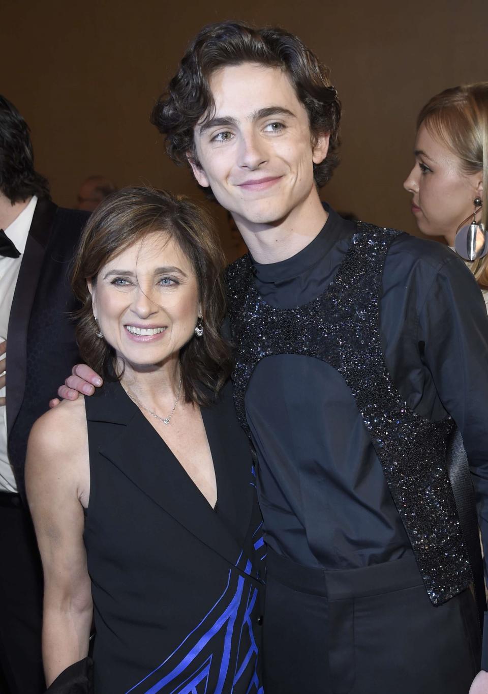 Timothée Chalamet et sa mère Nicole Flender