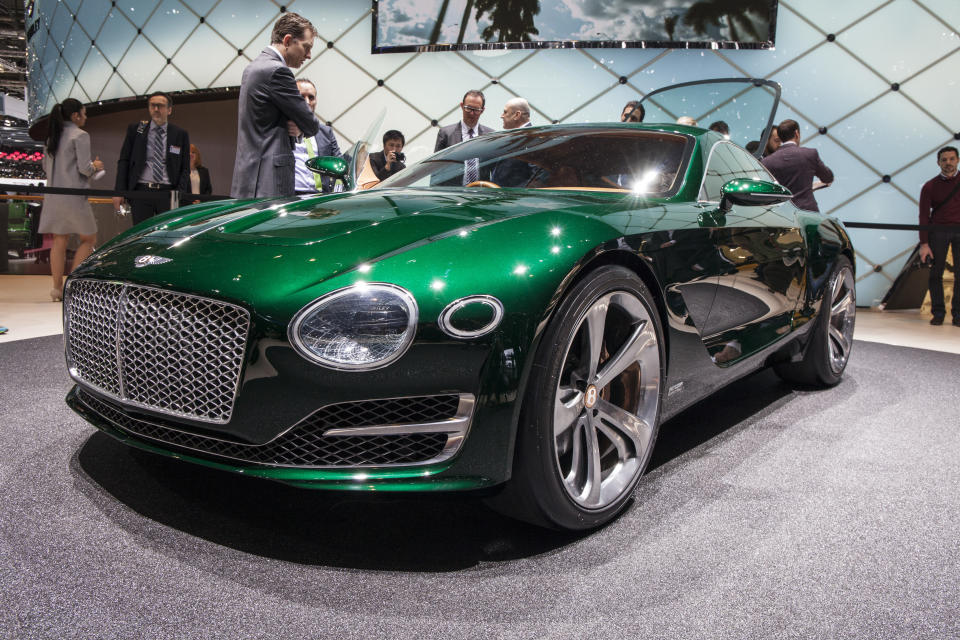 The new Bentley EXP 10 Speed 6 concept at the Geneva Motor Show 2015, 5th March 2015