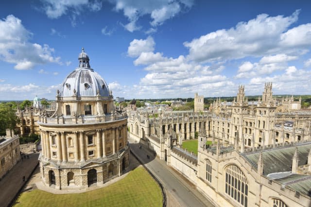 'The Radcliffe Camera and All Souls College in Oxford, UK'