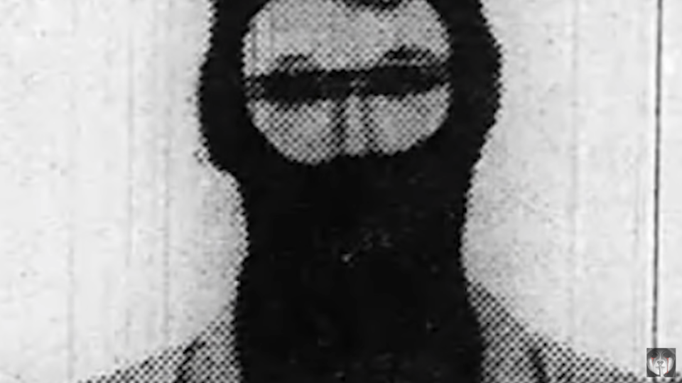 The police composite sketch for the Mr Cruel killer is shown