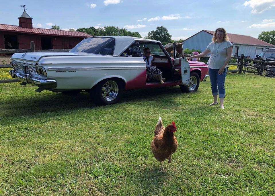 Why'd the chicken cross the road? To go to the Old School Hot Rodders of Virginia Spring Cruise In and Swap Meet in Sutherland, of course.