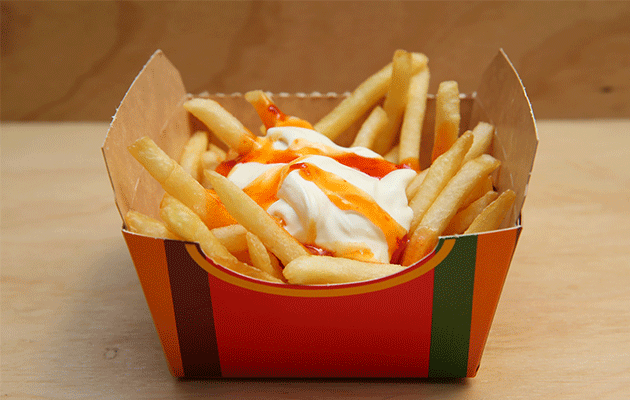 Sour Cream and Sweet Chilli fries. Photo: Supplied