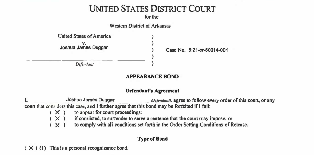 (Screenshot: United States District Court for the Western District of Arkansas)