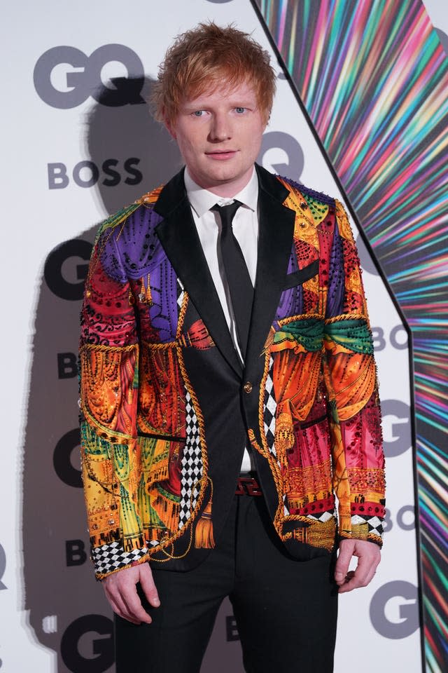 Elton John styled Ed Sheeran for GQ Men of the Year Awards