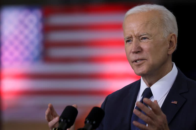 U.S. President Biden holds infrstructure event at Carpenters Pittsburgh Training Center in Pittsburgh, Pennsylvania