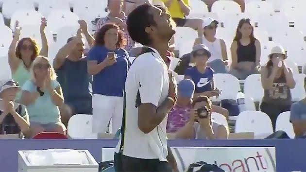 The win was the best of Ramanathan's career. Pic: TennisTV