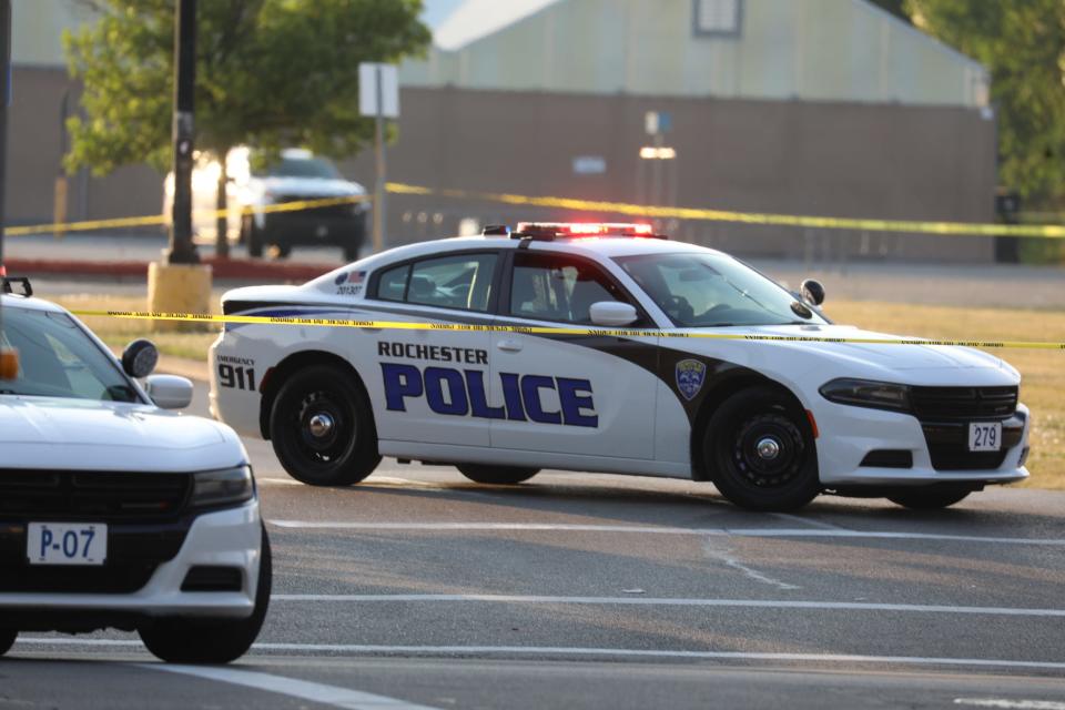 Four people were one shot, one fatally, early this morning on Hudson Avenue in Rochester on June 28, 2021. Rochester police said several hundred people were gathered in a parking lot at 1490 Hudson Avenue around 12:50 a.m. when a fight broke. At  some point during the fight over 20 gunshots were fired from several weapons.