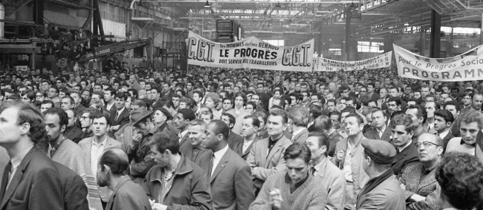 Lorsque les employés verront que l'électrique menace directement leurs emplois, on pourra redouter une casse sociale et des manifestations d'ampleur, comme ici chez Renault, en mai 1968.
