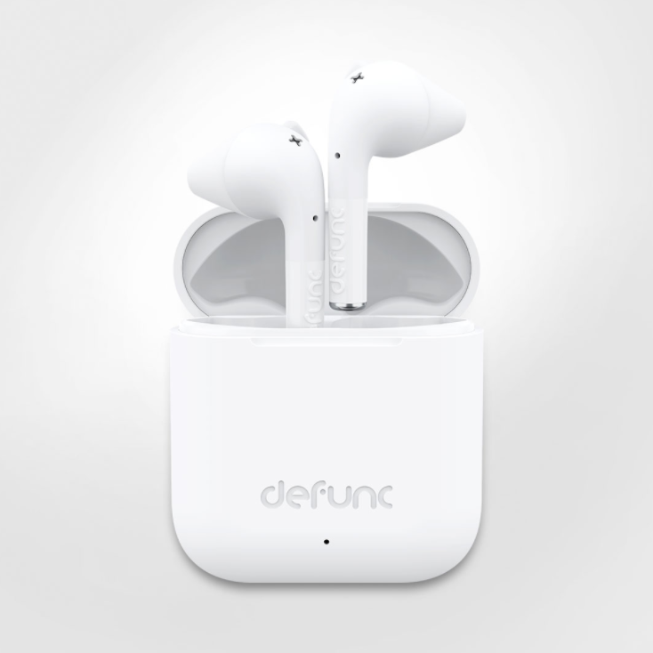 Defunc True Go Slim Wireless Earbuds in White