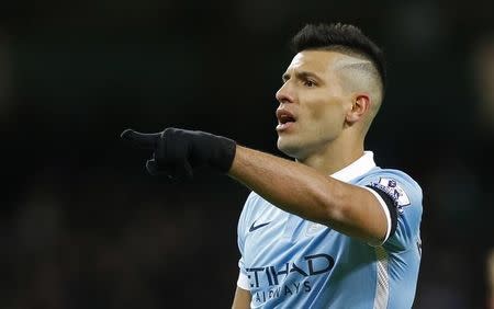 Football - Manchester City v Liverpool - Barclays Premier League - Etihad Stadium -15/16 - 21/11/15 Manchester City's Sergio Aguero Action Images via Reuters / Carl Recine