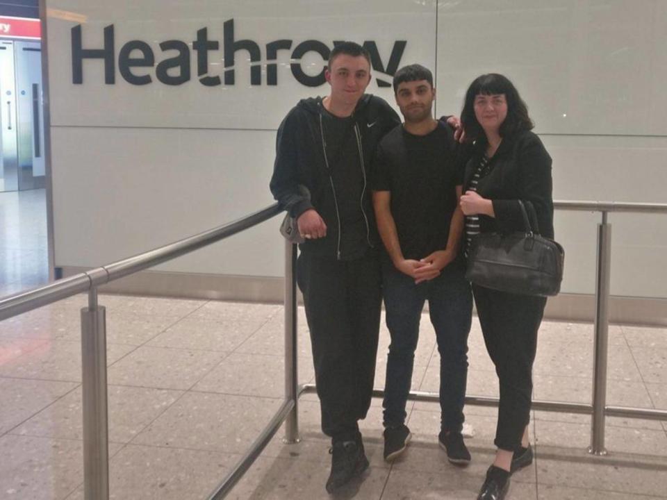 Samim Bigzad was returned to Heathrow from Kabul on 17 September (Duncan Lewis )