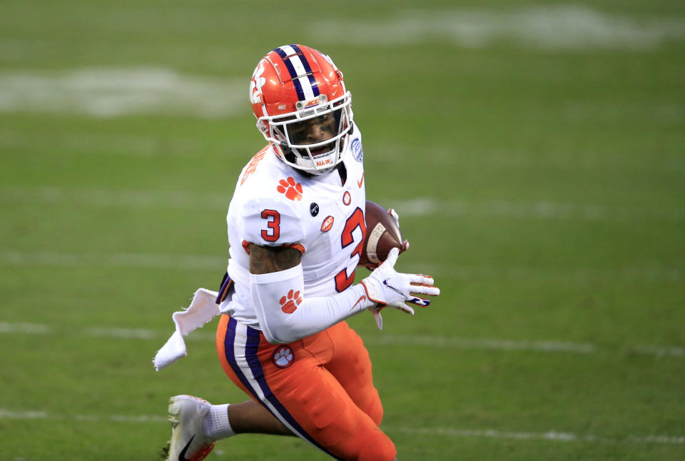 Clemson wide receiver Amari Rodgers does damage from the slot. (AP Photo/Brian Blanco)