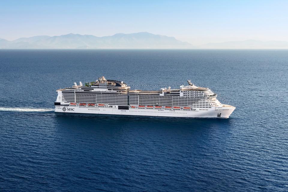 MSC Virtuosa sailing on the ocean