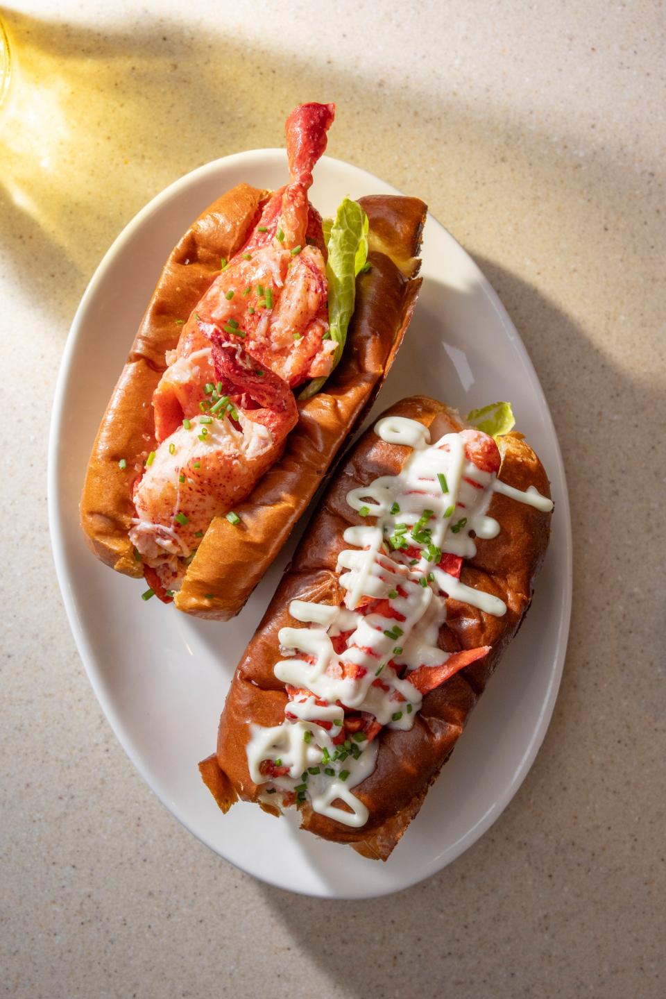 The stuffed-to-bursting lobster rolls at Sopo.