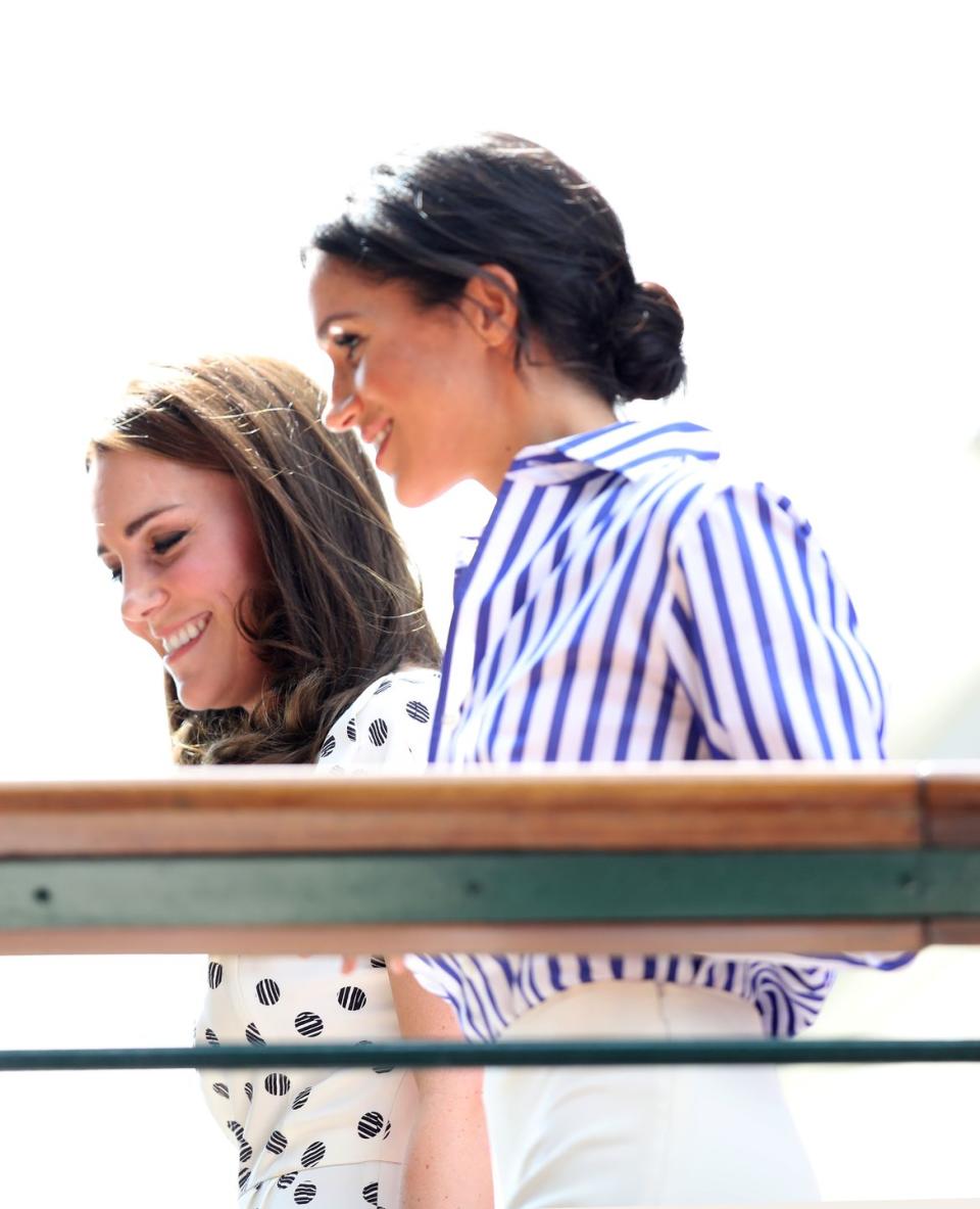 <p>The two Duchesses arriving at Wimbledon.</p>