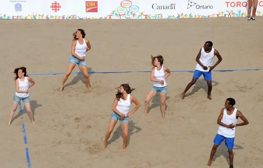 Für das richtige Rahmenprogramm ist beim Beachvolleyball natürlich auch stets gesorgt. Die WM kann kommen!