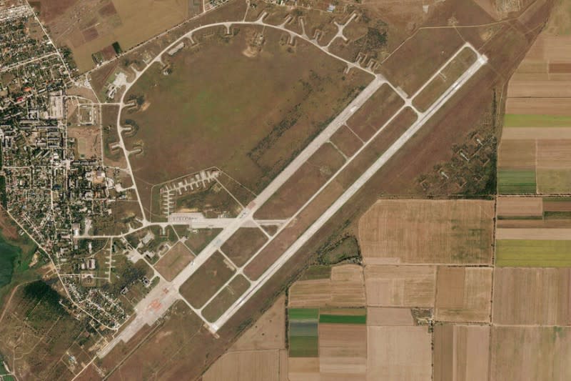 烏克蘭空軍說，有九架俄羅斯戰機在8月9日的克里米亞空軍基地爆炸中被摧毀。（美聯社）