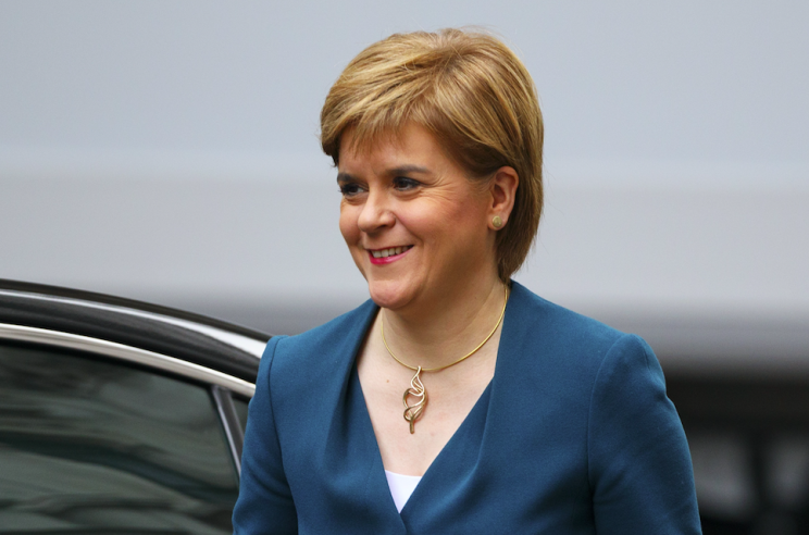 Nicola Sturgeon yesterday pulled the trigger on a second Scottish independence referendum (Rex)