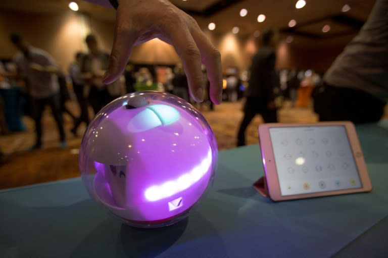 A Laka smart toy and app to benefit special needs children pictured during the 2017 Consumer Electronics Show (CES) in Las Vegas, Nevada on January 3, 2017