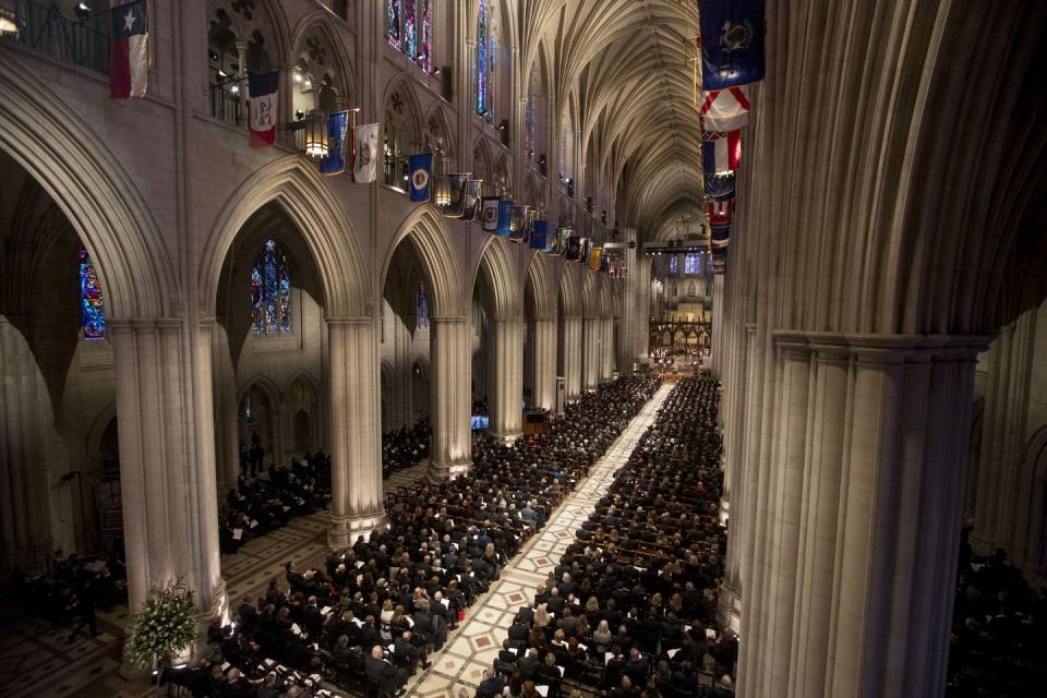 <p>The State Funeral for former President George H.W. Bush at the National Cathedral.</p>