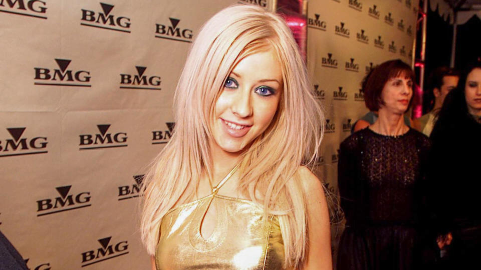 Christina Aguilera attends BMG Party at the 42nd Annual Grammy AwardsFebruary 23, 2000 Los Angeles, CA Christina AguileraBMG Entertainment Party following the 42nd Annual Grammy Awards.