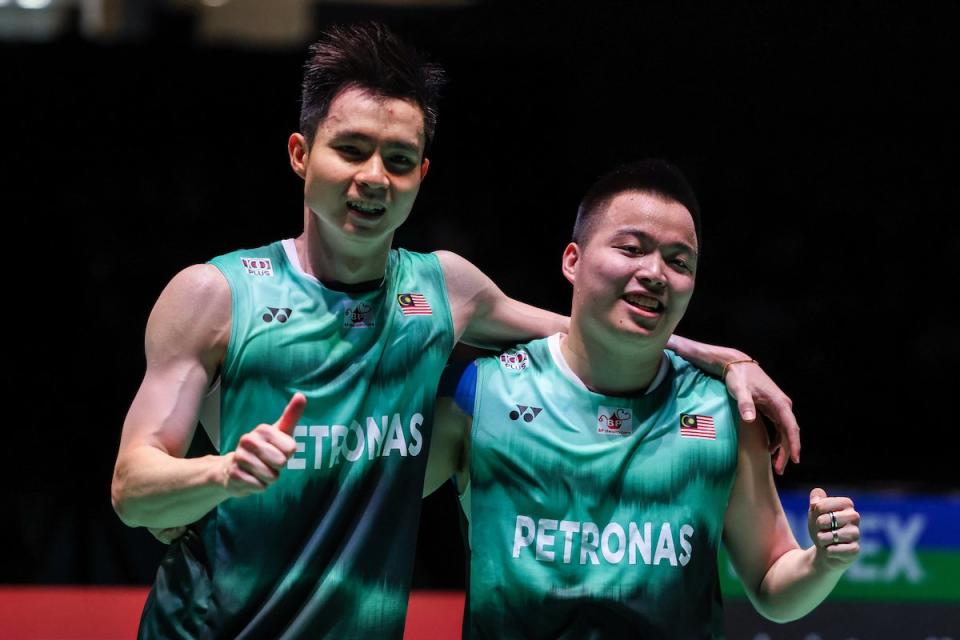 Malaysian pair Aaron Chia Teng Fong and Soh Wooi Yik are determined to prove that there's more still to come from them. (PHOTO: BWF Media/Twitter)
