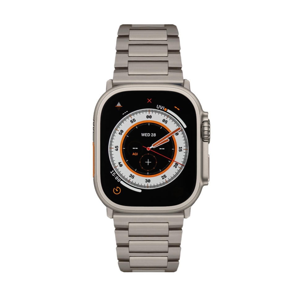 <p><a href="https://go.redirectingat.com?id=74968X1596630&url=https%3A%2F%2Fwww.sandmarc.com%2Fproducts%2Ftitanium-edition-apple-watch-ultra-band&sref=https%3A%2F%2Fwww.menshealth.com%2Ftechnology-gear%2Fg44491798%2Fbest-apple-watch-ultra-bands%2F" rel="nofollow noopener" target="_blank" data-ylk="slk:Shop Now;elm:context_link;itc:0;sec:content-canvas" class="link ">Shop Now</a></p><p>Titanium Edition Apple Watch Ultra Band</p><p>sandmarc.com</p><p>$199.99</p>