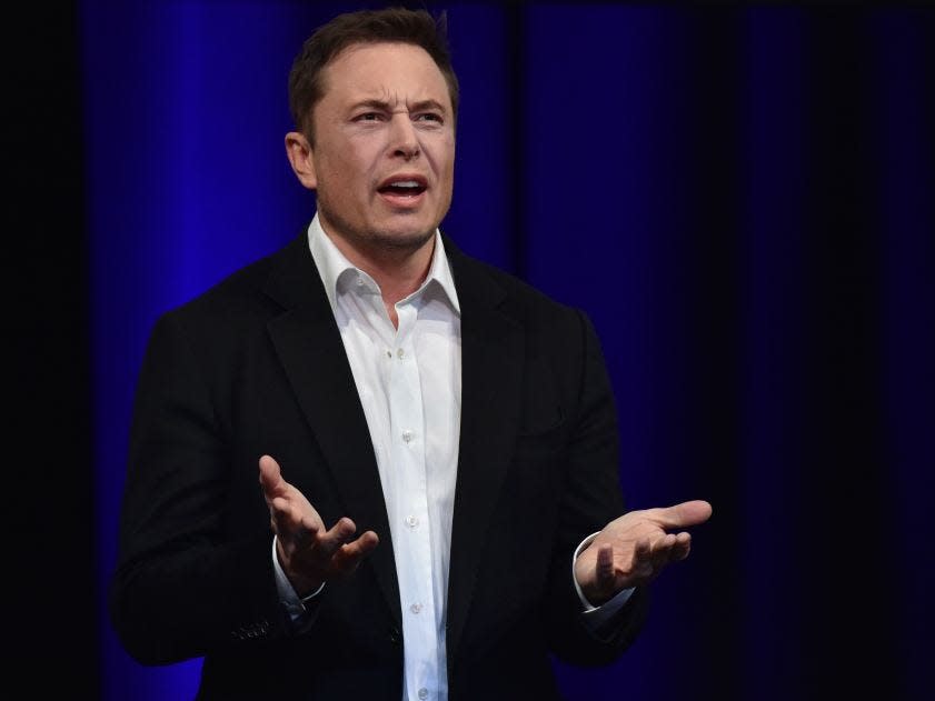 Elon Musk confused gesture