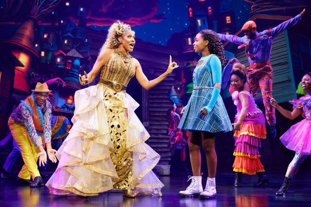 <p>Jeremy Daniel</p> Deborah Cox as Glinda and Nichelle Lewis as Dorothy in 'The Wiz'