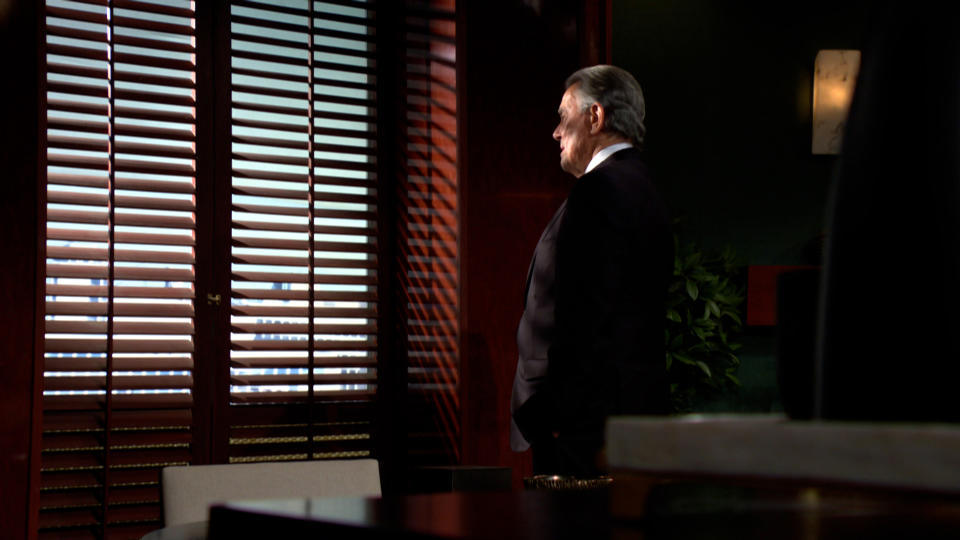 Eric Braeden as Victor looking out of a window in The Young and the Restless